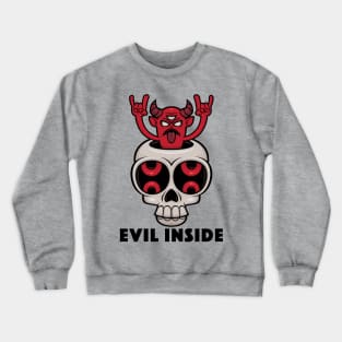 Possessed Skull Evil Inside Crewneck Sweatshirt